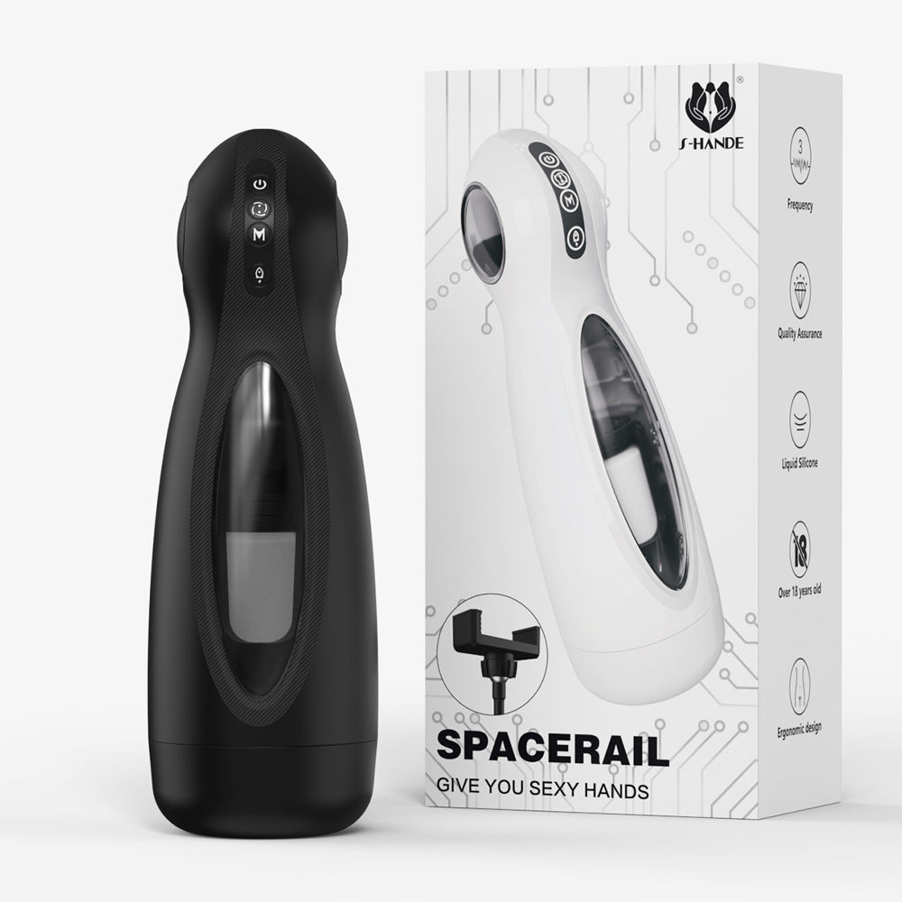 CyberThrust™ 3-in-1 Smart Masturbator – Auto Stroke + Rotation + Burst Mode