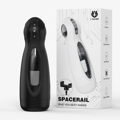 CyberThrust™ 3-in-1 Smart Masturbator – Auto Stroke + Rotation + Burst Mode